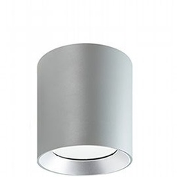 [SOV98467/72] Lampada da soffitto in alluminio pressofuso con diffusore in vetro trasparente - 12W, 1420 lumen, luce calda alluminio
