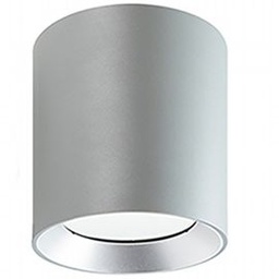 [SOV98468/72] Lampada da soffitto in alluminio pressofuso, diffusore in vetro trasparente, 40W, 4240 lumen, luce calda alluminio