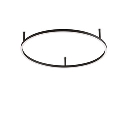[8021696266008] Lampada da soffitto nero D 700 x H 70 mm