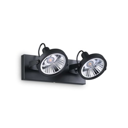 [8021696200248] Lampada da soffitto nero L 310 x H 190 x P 120 mm