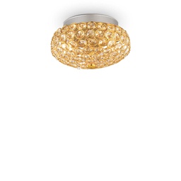[8021696075402] Lampada da soffitto oro D 255 x H 160 mm