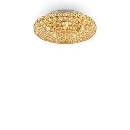 [8021696073187] Lampada da soffitto oro D 380 x H 160 mm