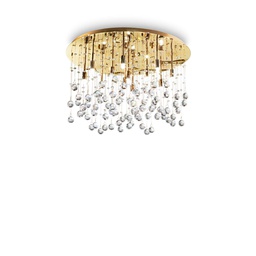 [8021696082783] Lampada da soffitto oro D 600 x H 360 mm
