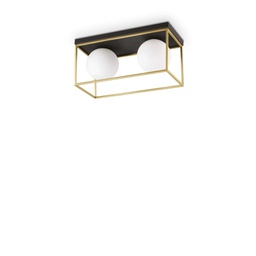 [8021696198149] Lampada da soffitto ottone L 455 x H 215 x P 185 mm