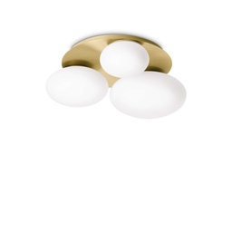 [8021696293660] Lampada da soffitto ottone L 460 x H 160 x P 400 mm