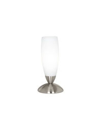 [054030] Lampada da tavolo Calice in vetro bianco slim Eglo.