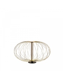 [LA/140/OR] Lampada da tavolo LED in metallo oro Mizar STS