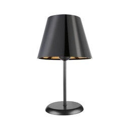 [EFFEZ95860] Lampada da tavolo Verda ASZ1212 in metallo e paralume tessuto nero EFFEZ