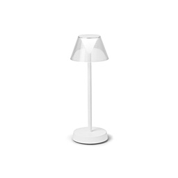 [8021696286723] Lampada da tavolo bianco D 125 x H 345 mm