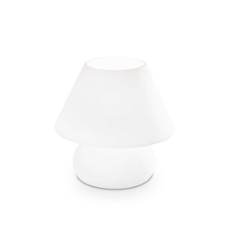 [8021696074702] Lampada da tavolo bianco D 225 x H 240 mm