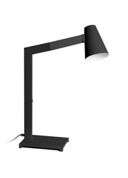[LA/101/NE] Lampada da tavolo con paralume in metallo nero 415x60,5h cm