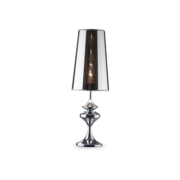 [8021696032436] Lampada da tavolo cromo D 220 x H 685 mm