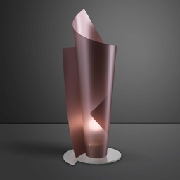 [VELA/L/70/PKM] Lampada da tavolo in Polilux VELA Rosa diametro 27 x h70 cm