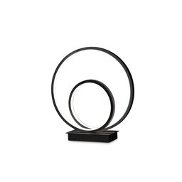 [8021696269481] Lampada da tavolo nero L 280 x H 310 x P 80 mm