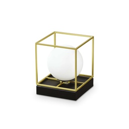 [8021696259222] Lampada da tavolo ottone L 120 x H 150 x P 120 mm