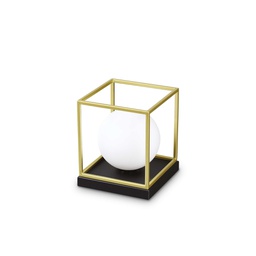 [8021696251127] Lampada da tavolo ottone L 185 x H 220 x P 185 mm