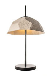 [LA/105/TO] Lampada da tavolo paralume in cartone riciclato tortora D37xD37x60h cm
