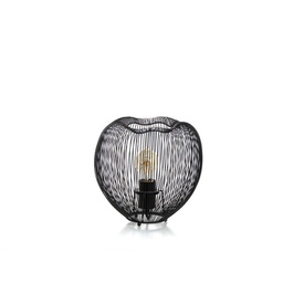 [LA/131/NE] Lampada da tavolo stile moderno in nero  h 25