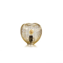 [LA/131/OR] Lampada da tavolo stile moderno  ottone lucido cm 25 h