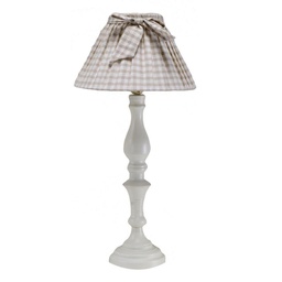 [V3712530000] Lampada metallo con cappello quadretti cm30h60