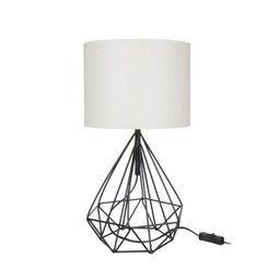 [EFFEZ95877] Lampada per scrivania Nero Bianco urban 25x h46,5 cm EFFEZ
