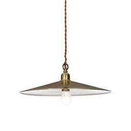 [8021696112701] Lampada sospensione cantina D350xH340-1050mm brunito