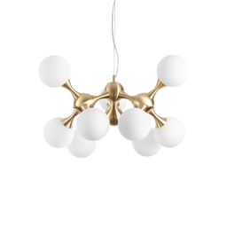 [8021696241036] Lampada sospensione nodi ottone D800xH650-2400mm
