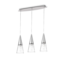 [8021696112367] Lampada sospesa CONO SP3 - L600 x H640-1300 x P150mm