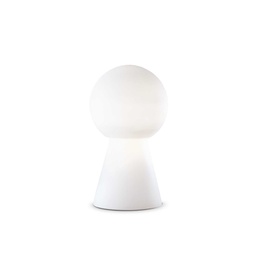 [8021696000251] Lampada tavolo Birillo TL1 Bianco D220xH390mm