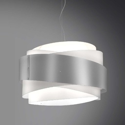 [BEA/S3/60/SVR] Lampadario a sospensione BEA tre luci Argento diametro 60x h38 cm