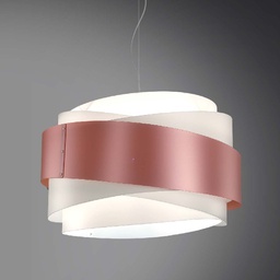 [BEA/S3/60/PKM] Lampadario a sospensione BEA tre luci Rosa diametro 60x h38 cm