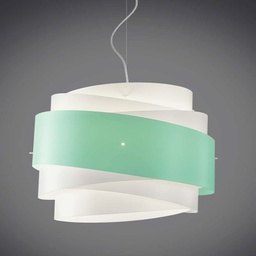 [BEA/S3/60/V] Lampadario a sospensione BEA tre luci Verde diametro 60x h38 cm