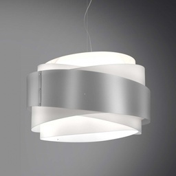 [BEA/S/60/SVR] Lampadario a sospensione BEA una luce Argento diametro 60x h38 cm