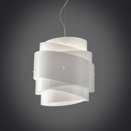 [BEA/S/40/W] Lampadario a sospensione BEA una luce Bianco diametro 40x h39 cm