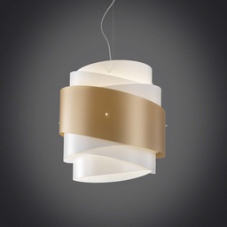 [BEA/S/40/NGLD] Lampadario a sospensione BEA una luce Oro diametro 40x h39 cm