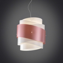 [BEA/S/40/PKM] Lampadario a sospensione BEA una luce Rosa diametro 40x h39 cm