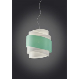 [BEA/S/40/V] Lampadario a sospensione BEA una luce Verde diametro 40x h39 cm