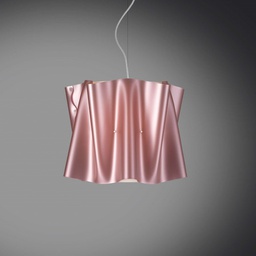 [FOLIO/S/40/PKM] Lampadario a sospensione FOLIO paralume Rosa in Polilux diametro 40x h37 cm