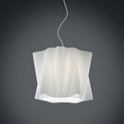 [FOLIO/S/40/W] Lampadario a sospensione FOLIO paralume in Polilux Bianco diametro 40x h37 cm