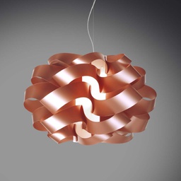 [CLO/S/40/COP] Lampadario a sospensione una luce CLOUD Rame diametro 40x h30 cm