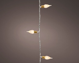 [20102481] Lampade vintage a LED con effetto tremolio a 8 funzioni per uso interno L 3590 cm