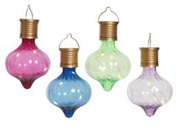 [20041952] Lampadina solare plastica fissa 4 colori assortiti