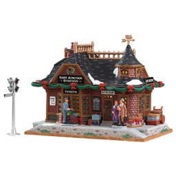 [1930812] Lemax East Junction Station - Stazione Di East Junction Gioco invernale decorazione per villaggio Natale