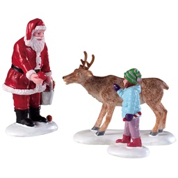 [2013244] Lemax Reindeer Goodies Set Of 3 - Set di dolcetti per renne, 3 pezzi per villaggio di Natale
