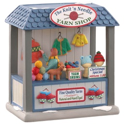 [1998931] Lemax The Knit 'N Needle Yarn Shop - Il Negozio Di Filati &quot;The Knit 'N Needle&quot; Gioco invernale decorazione per villaggio Natale