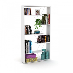 [EFFEZ93775] Libreria moderna moderna divisorio bianca cm 84x22x157 h EFFEZ