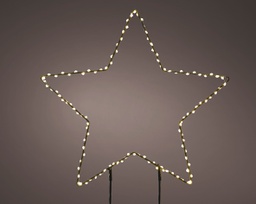 [20102482] Luce da giardino a pianta Micro LED stella fissa per esterni L 0.6 x Ø 38 cm