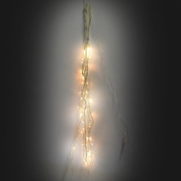 [V6057460000] Luce rami 40 led bianco caldo vimini bianco cmø5h120 al.fissa 5xh120x3,5
