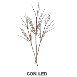 [V6093840000] Luce rami glitter oro argento 72 led bianco caldo cm40x40h100 aliment. fissa
