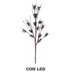 [V6093880000] Luce rami marrone 48 led luce bianco caldo cm40x40h100 alimentazione fissa